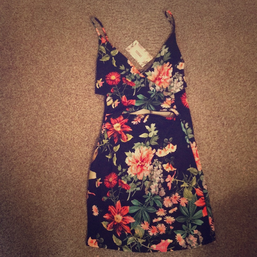 Flower Mini Dress
